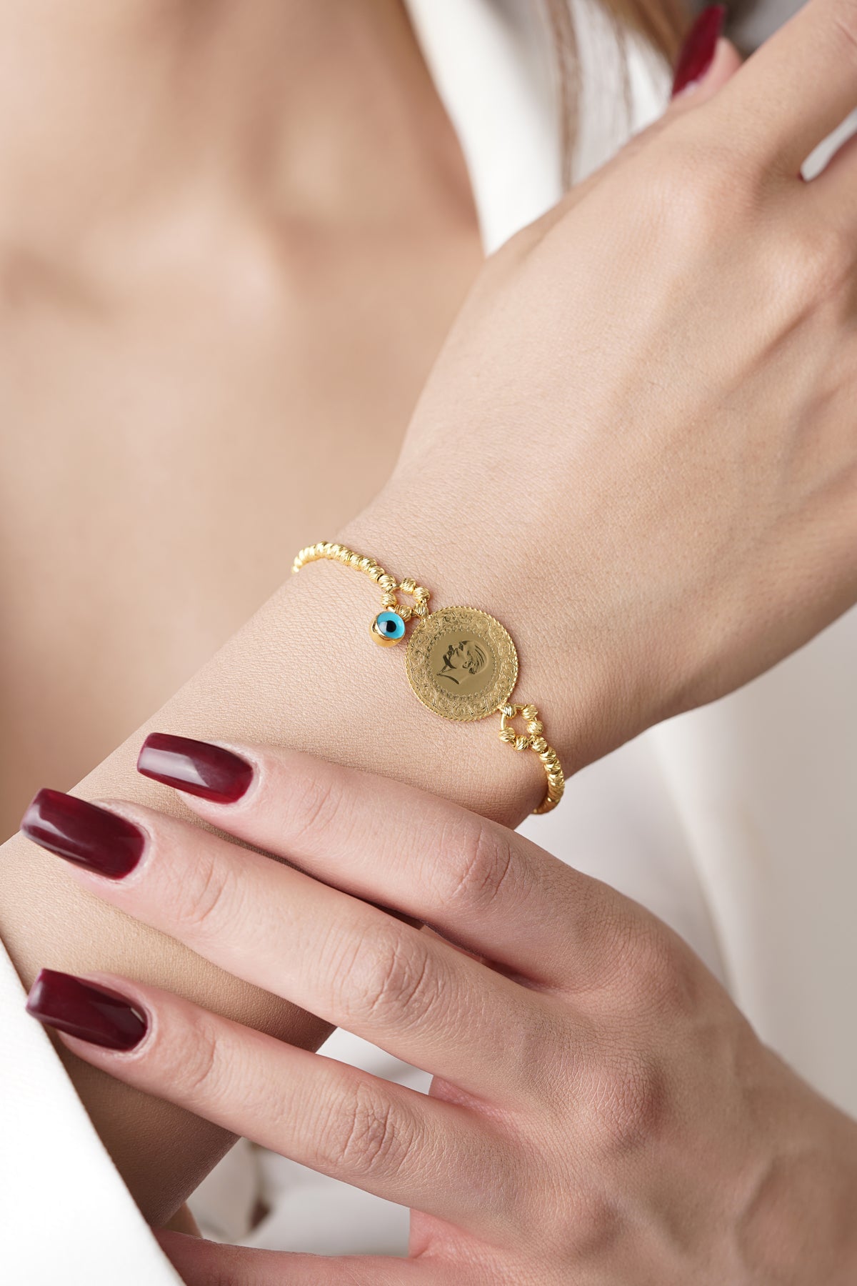 14K Gold Coin Bracelet  3