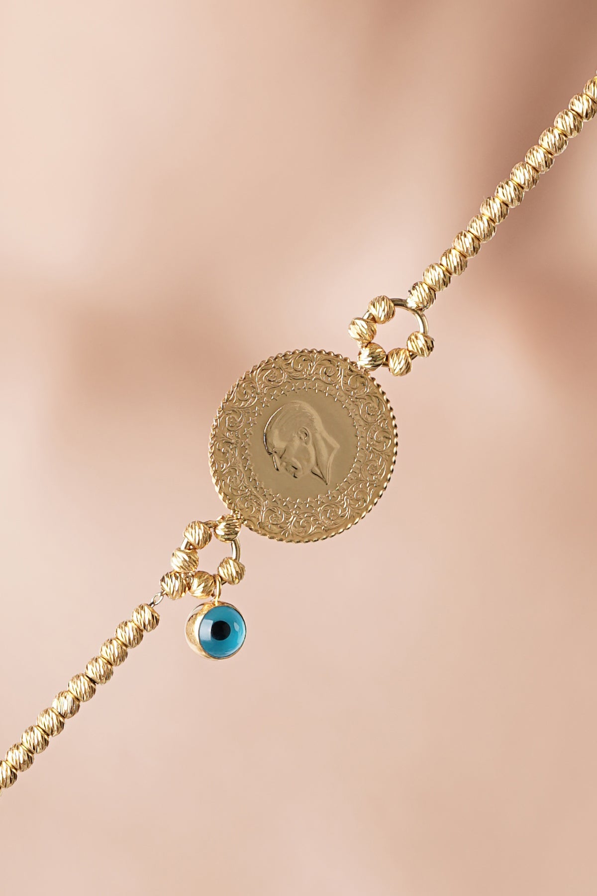 14K Gold Coin Bracelet  3