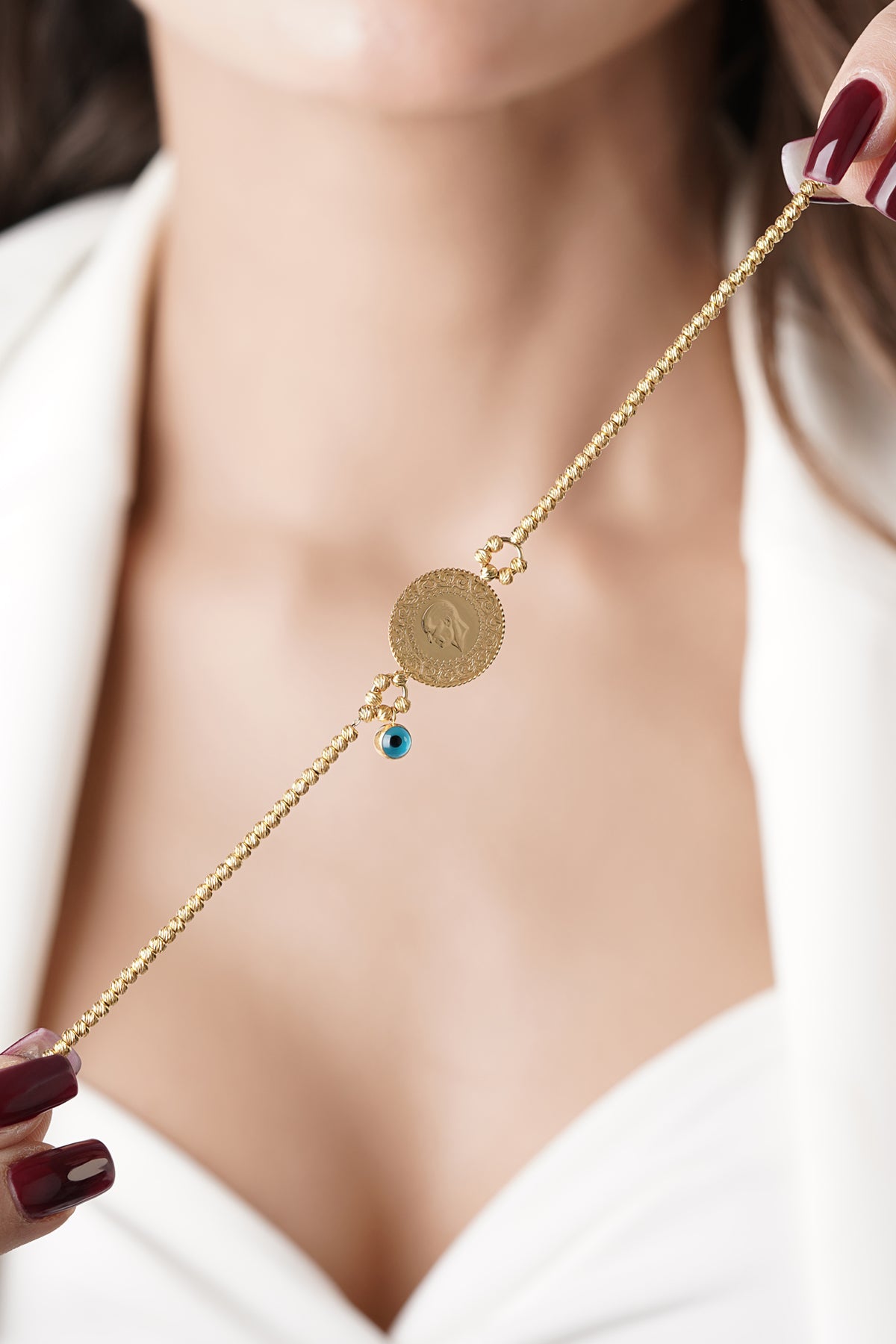 14K Gold Coin Bracelet  3