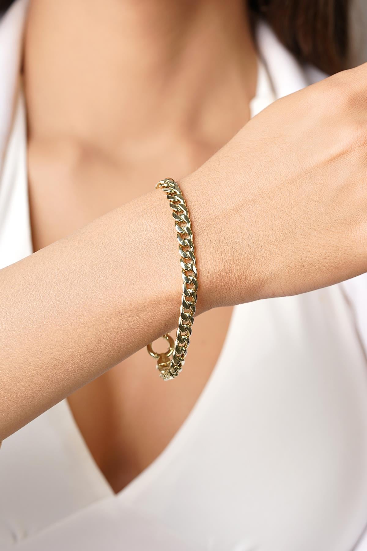14K Gold Cuban Bracelet
