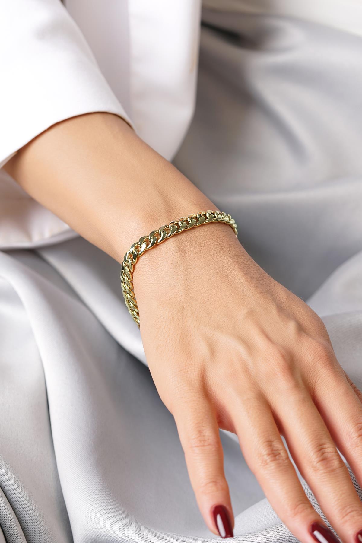 14K Gold Cuban Bracelet