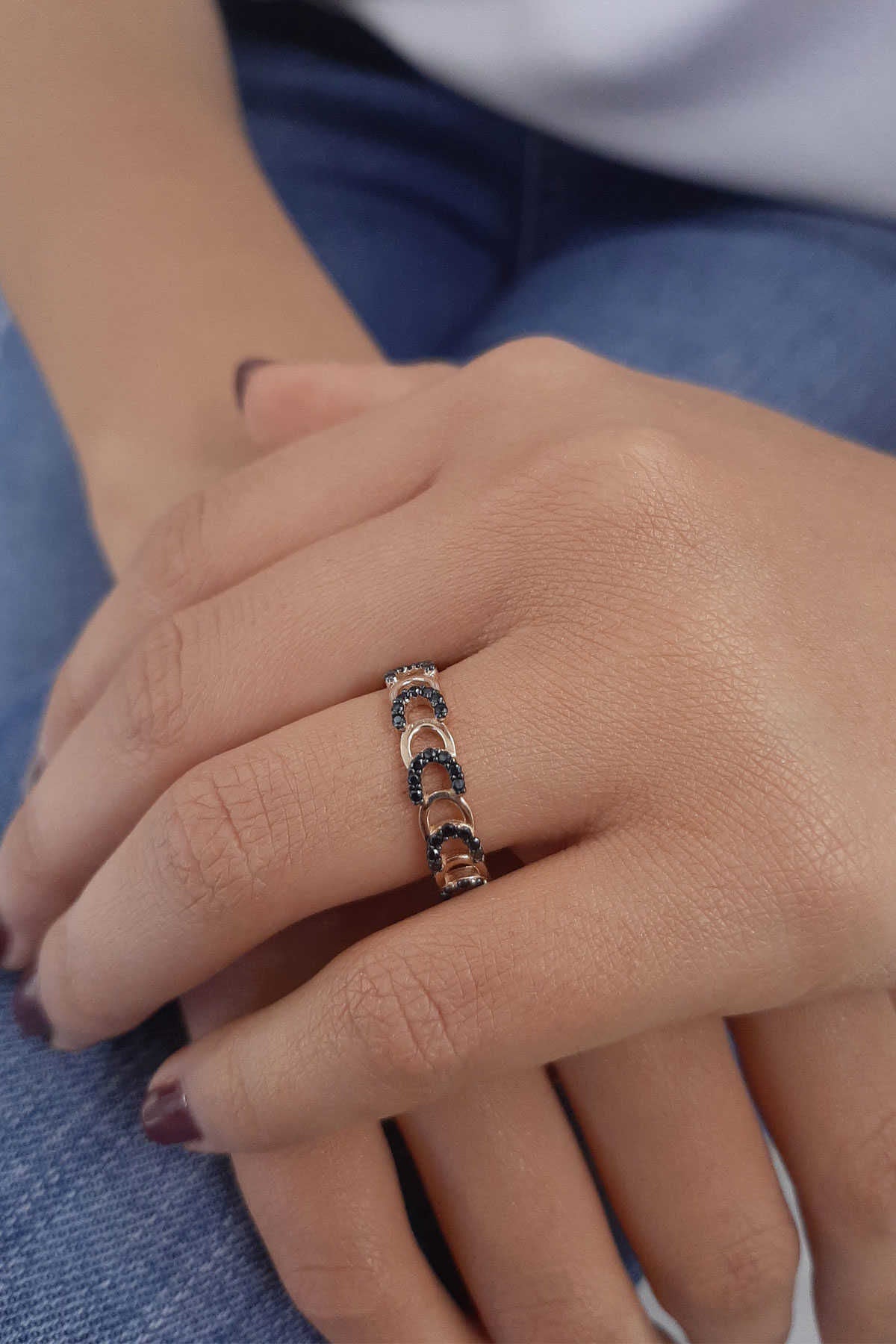 14K Gold Cuban Chain Ring