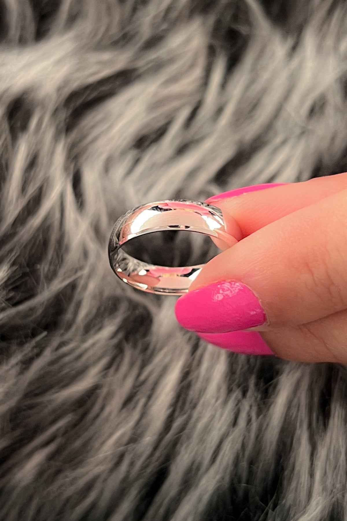 14K Gold D Shape Women Wedding Ring  0.196 inch