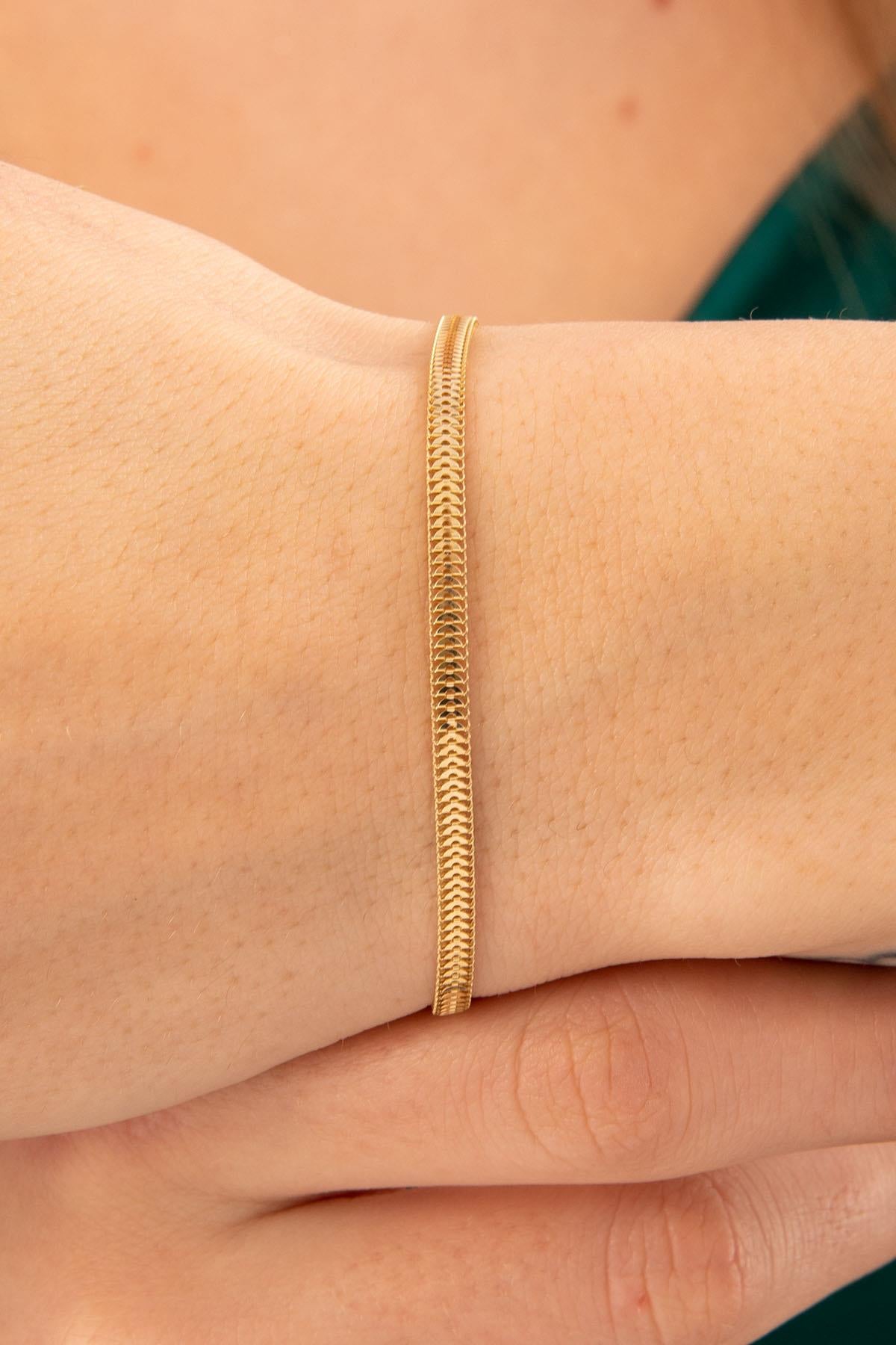 14K Gold Ela Bracelet