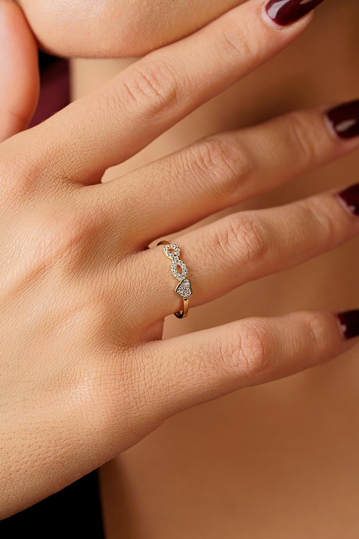 14K Gold Endless Love Ring