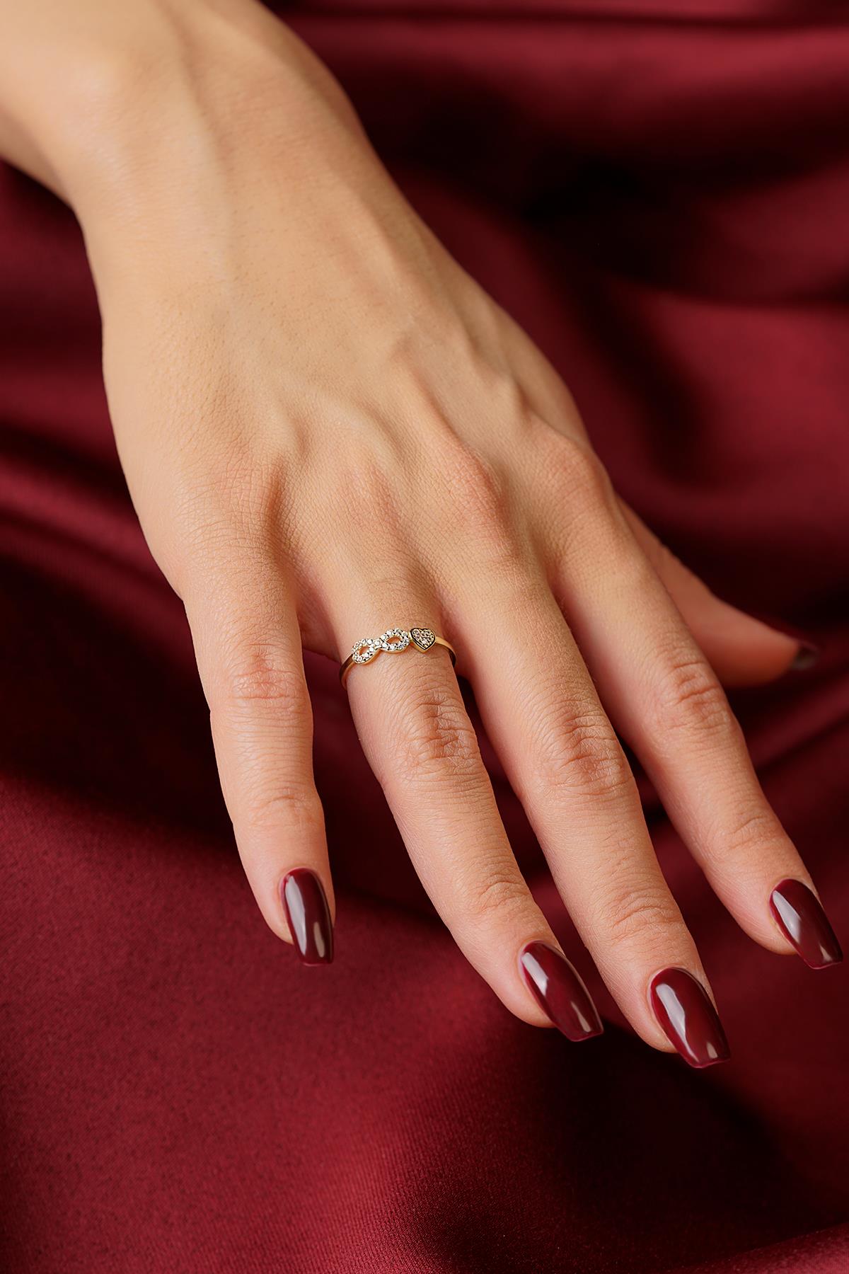 14K Gold Endless Love Ring