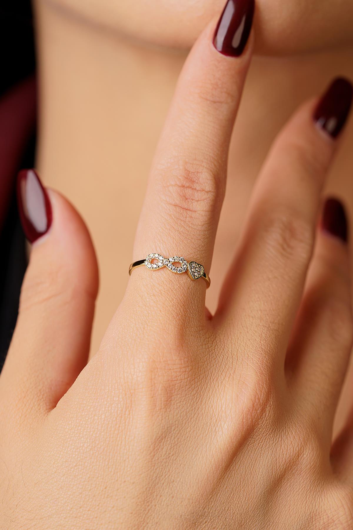 14K Gold Endless Love Ring