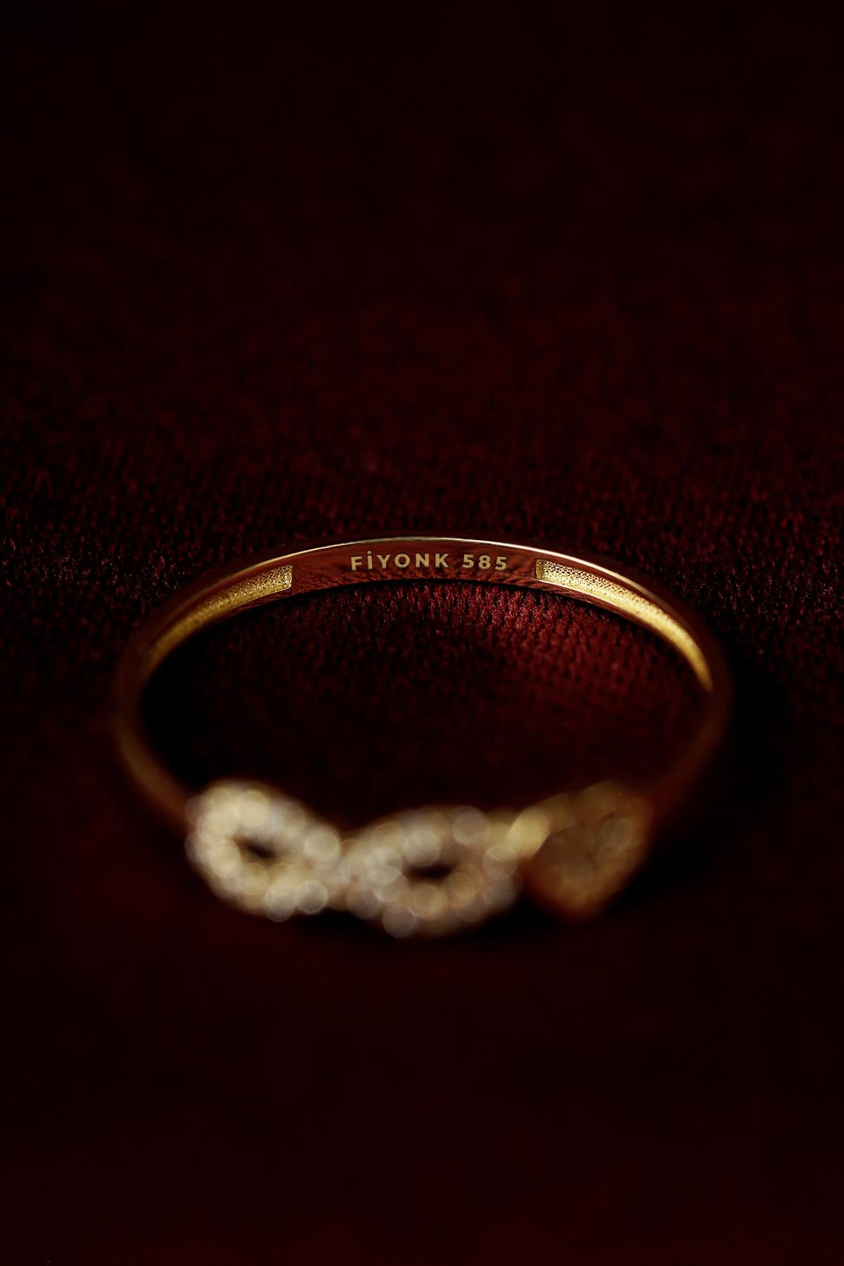 14K Gold Endless Love Ring
