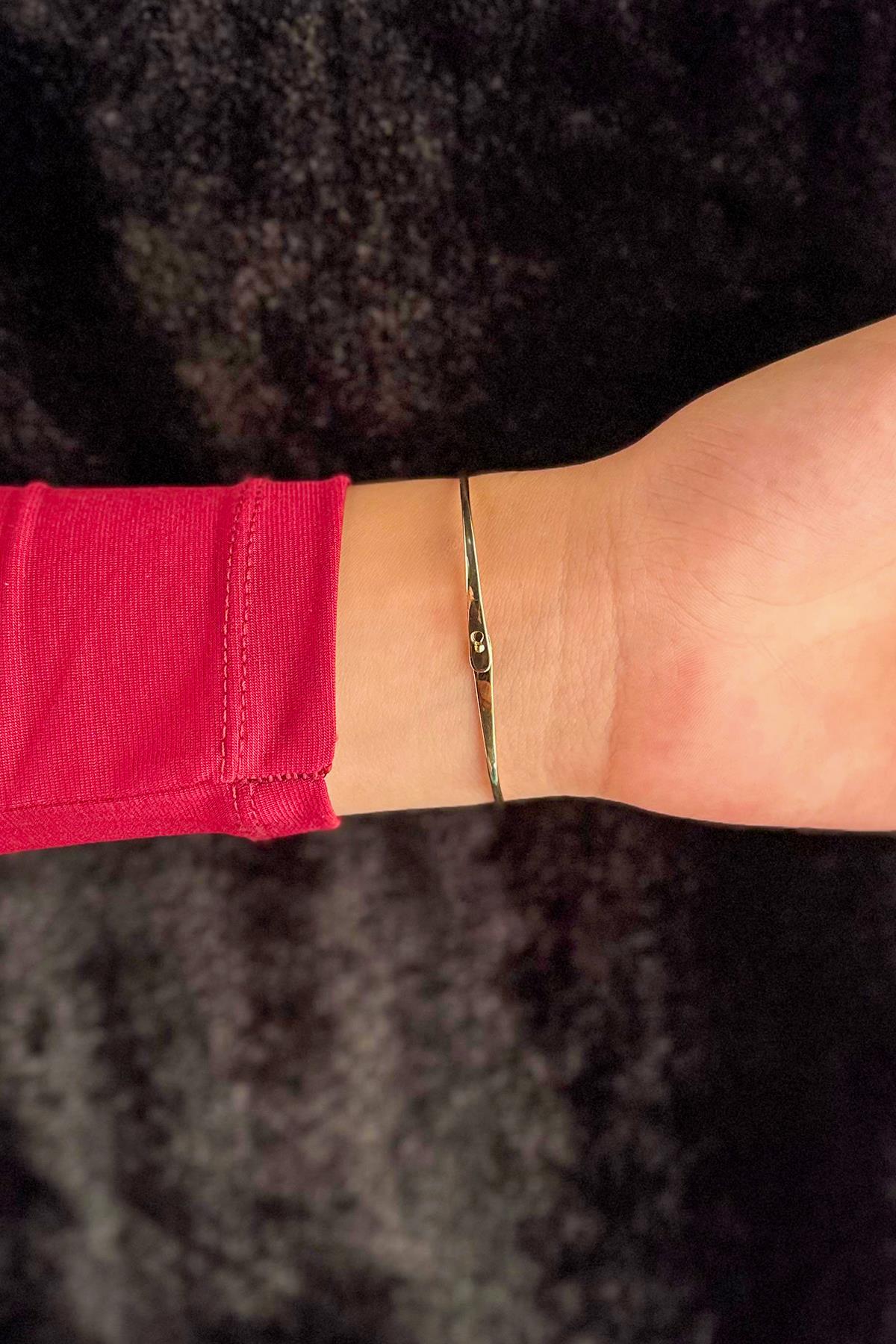 14K Gold Espina Bangle