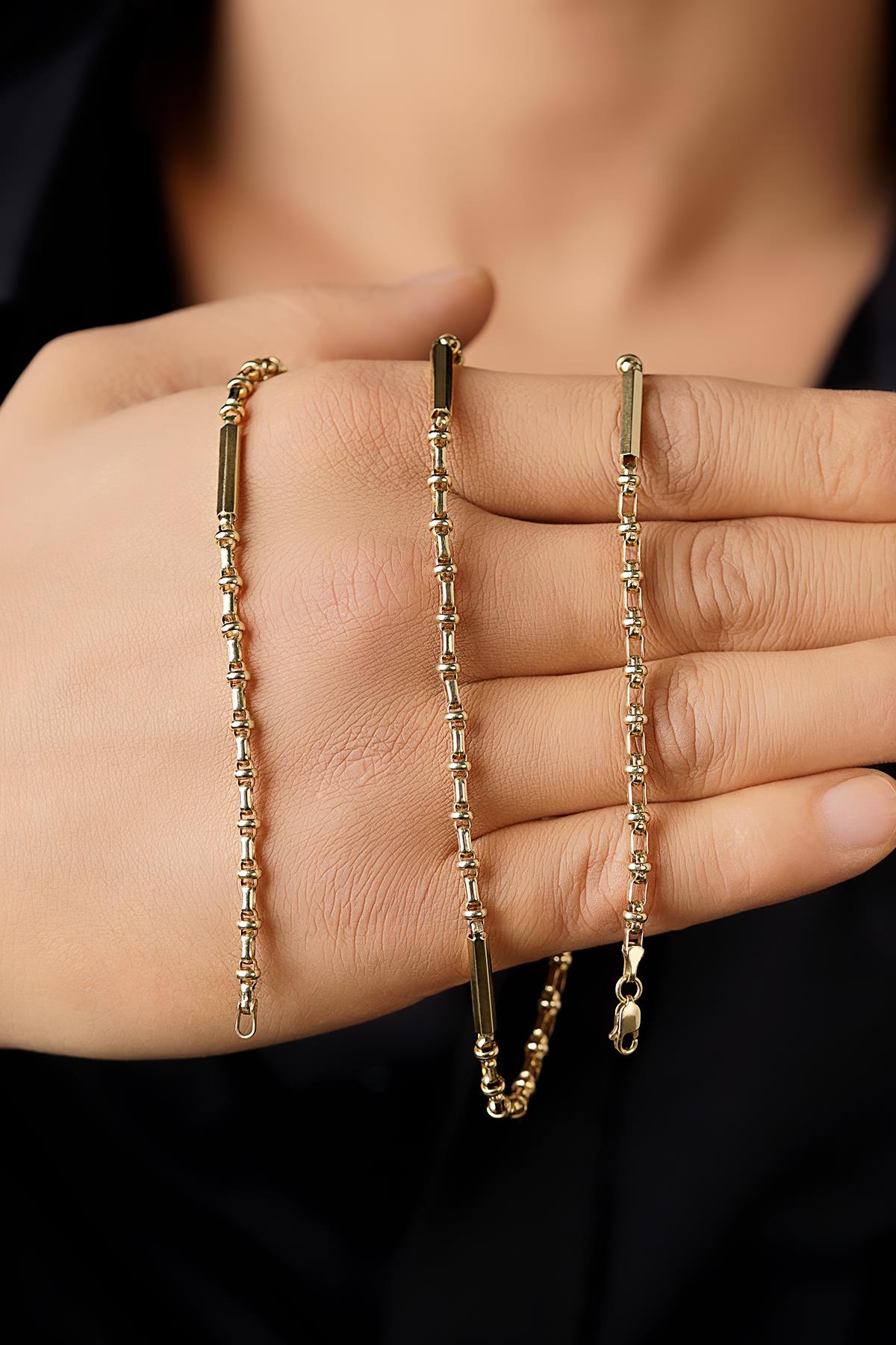 14K Gold Essence Roller Chain