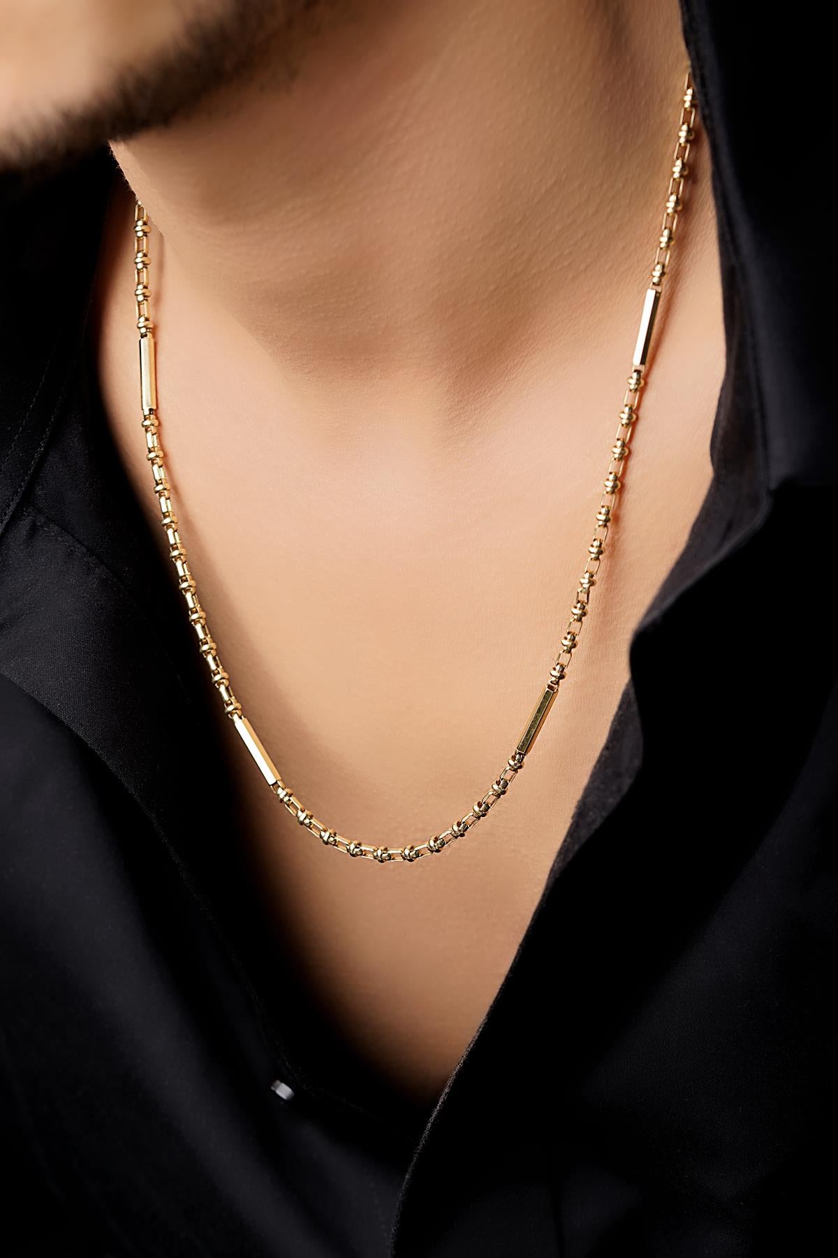 14K Gold Essence Roller Chain