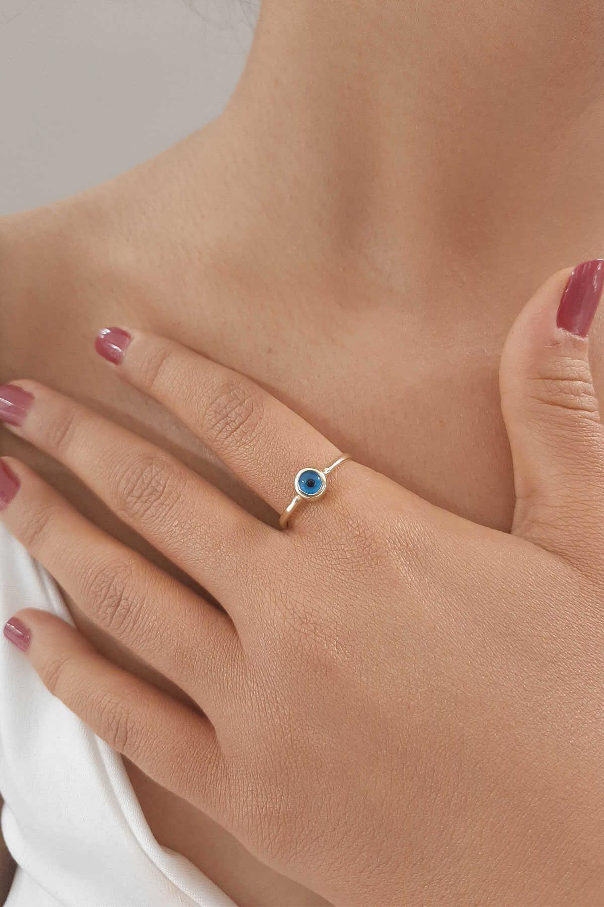 14K Gold Evil Eye