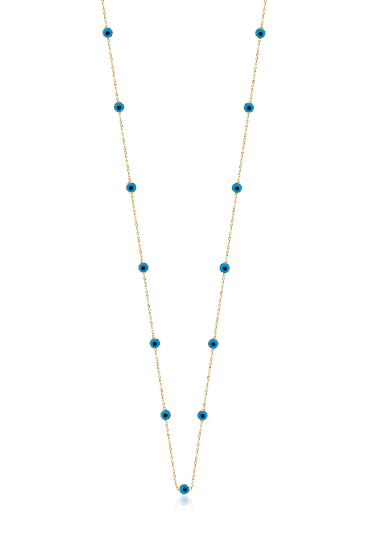 14K Gold Evil Eye Necklace