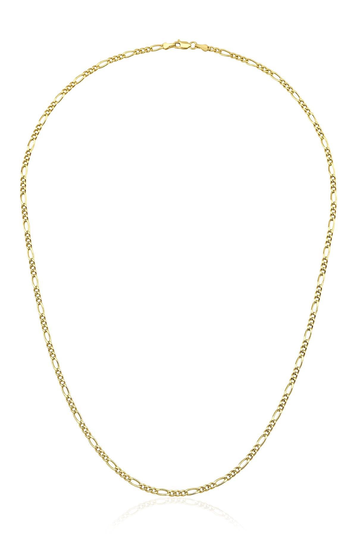 14K Gold Figaro Chain  0.110 inch