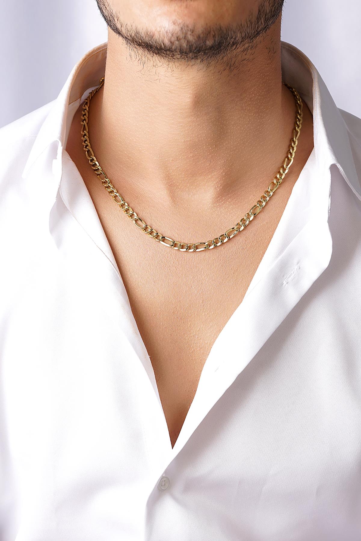 14K Gold Figaro Chain   0.190 inch