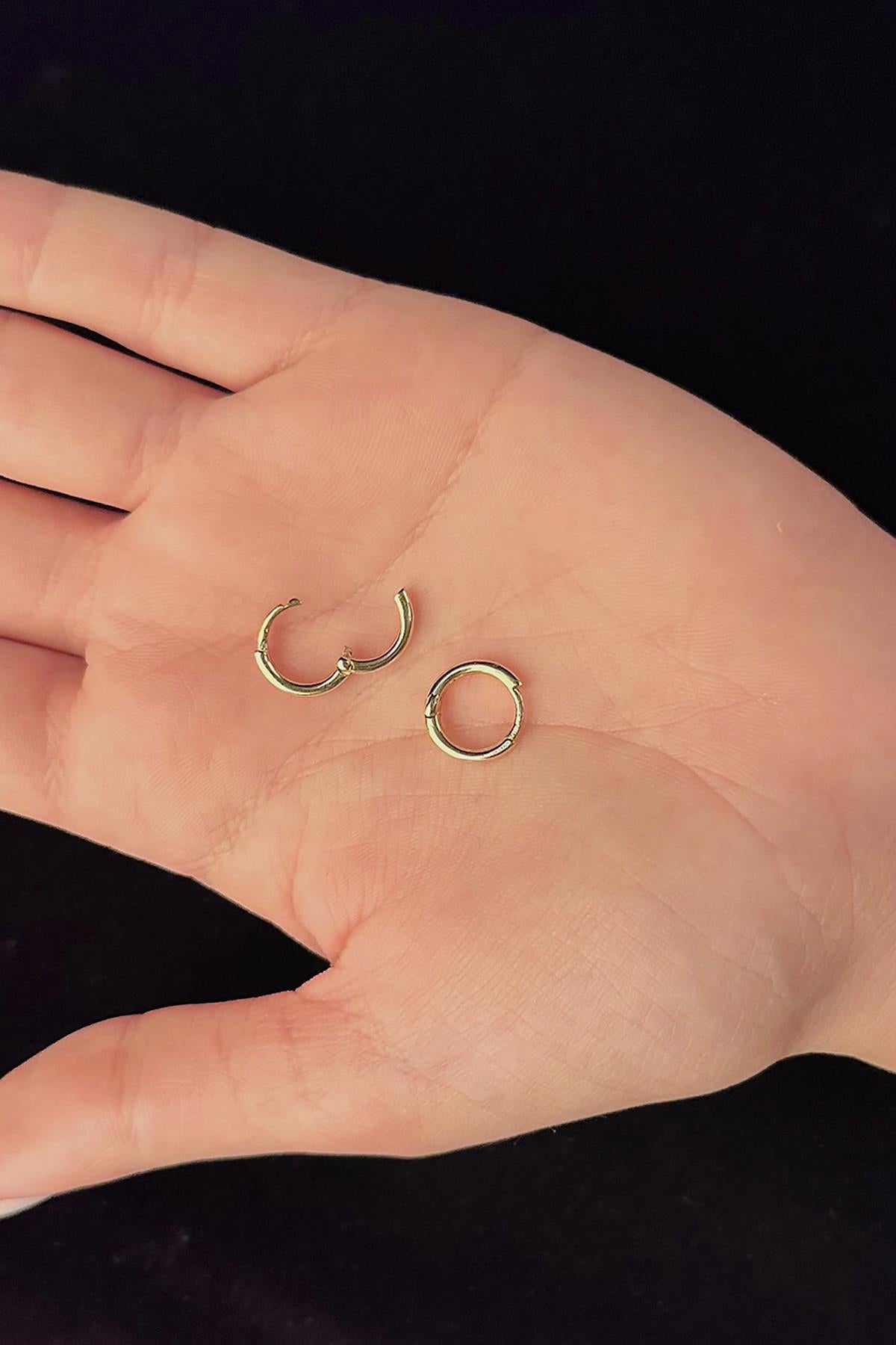 14K Gold Filled Small Huggie Earrings 1