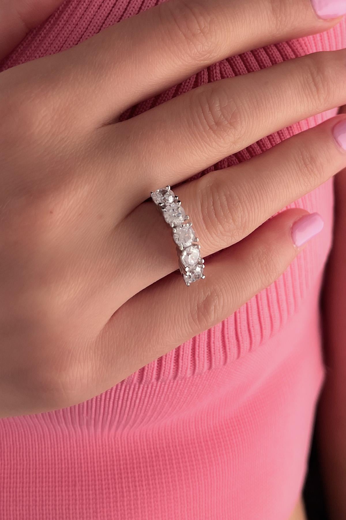 14K Gold Five-Stone Ring