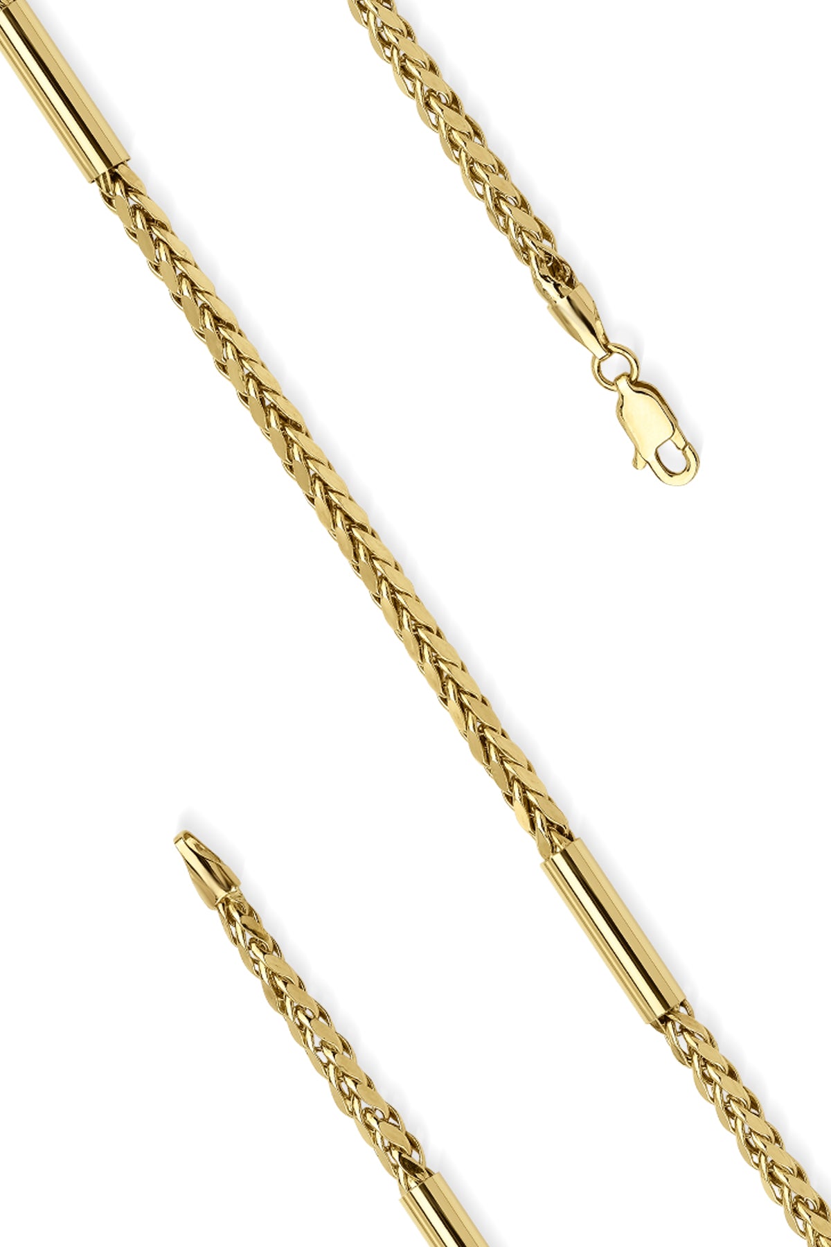14K Gold Franco Roller Chain Bracelet