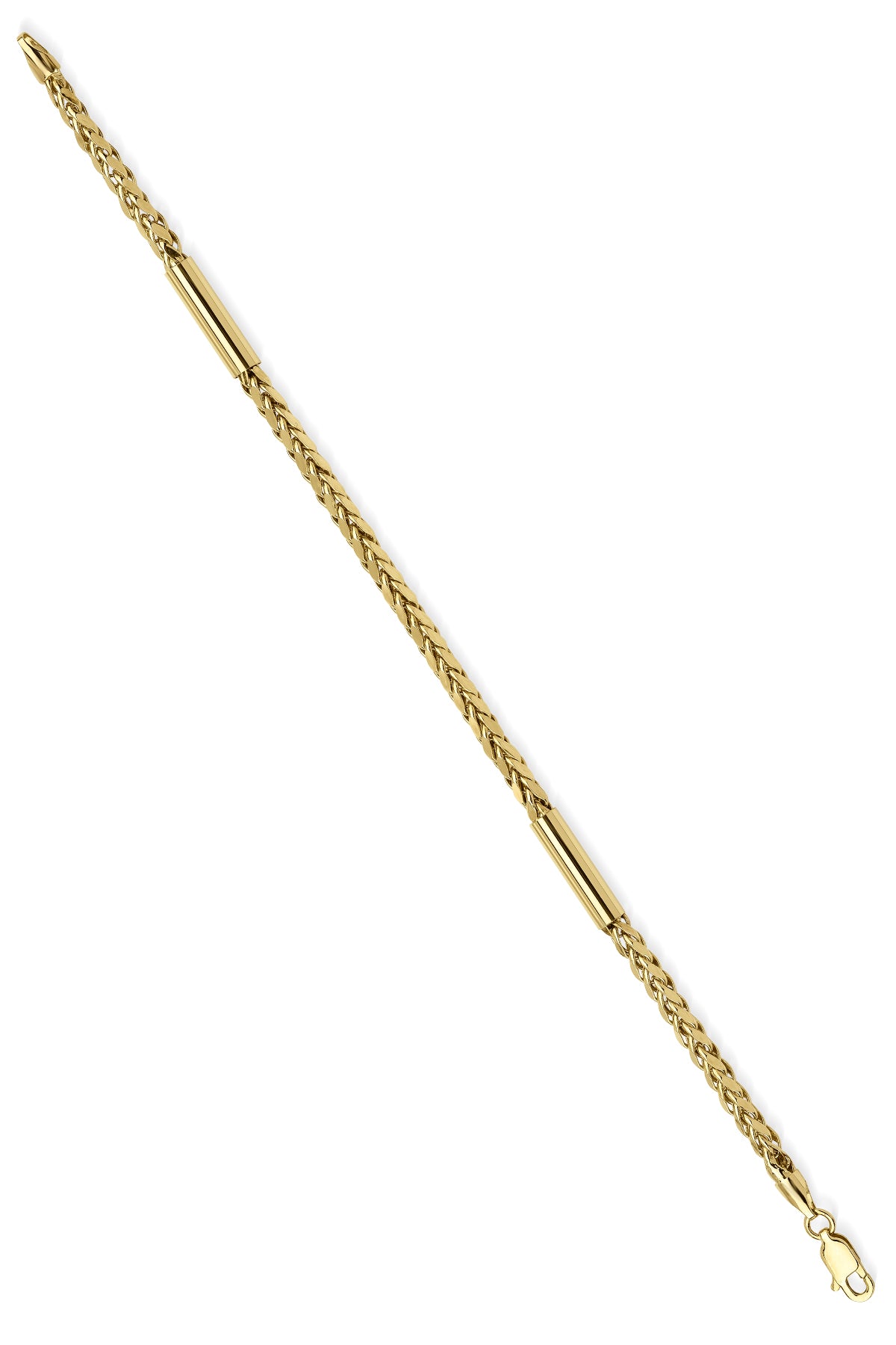 14K Gold Franco Roller Chain Bracelet