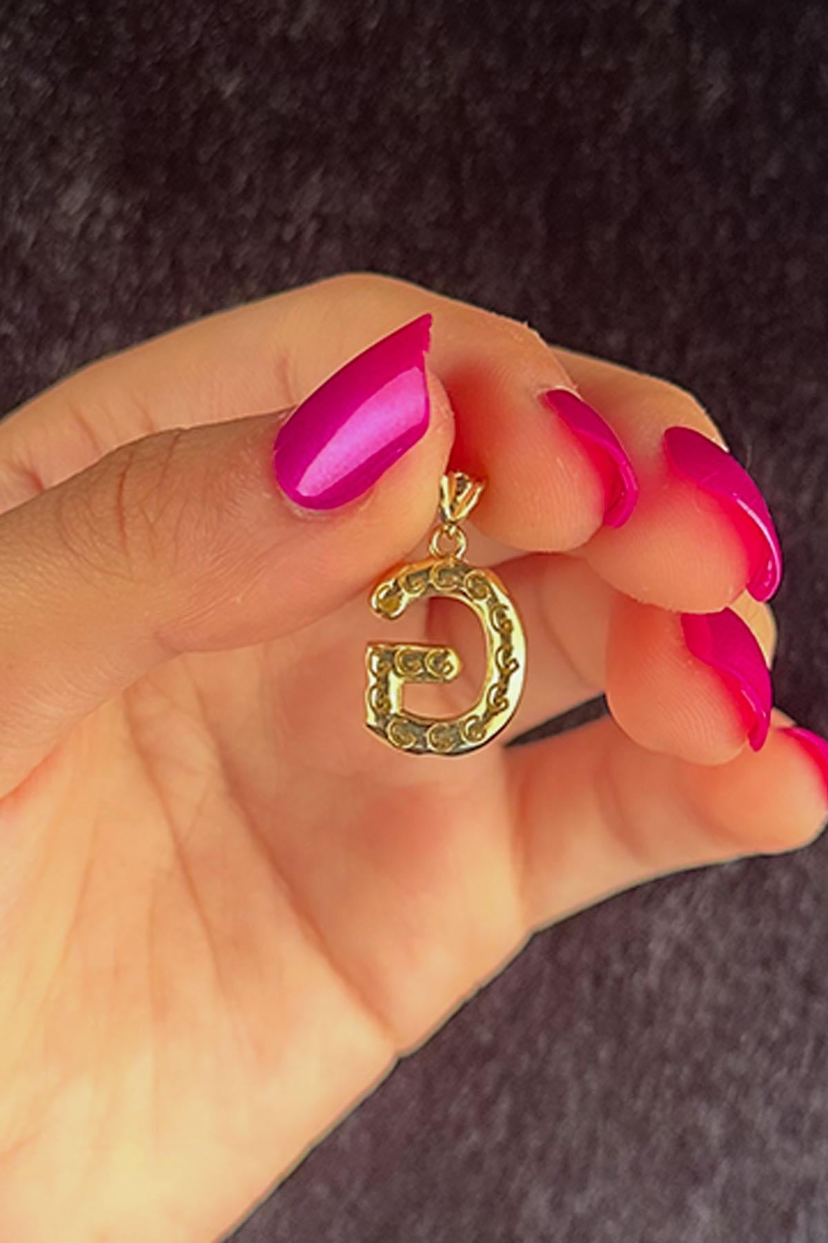 14K Gold G Letter Charm