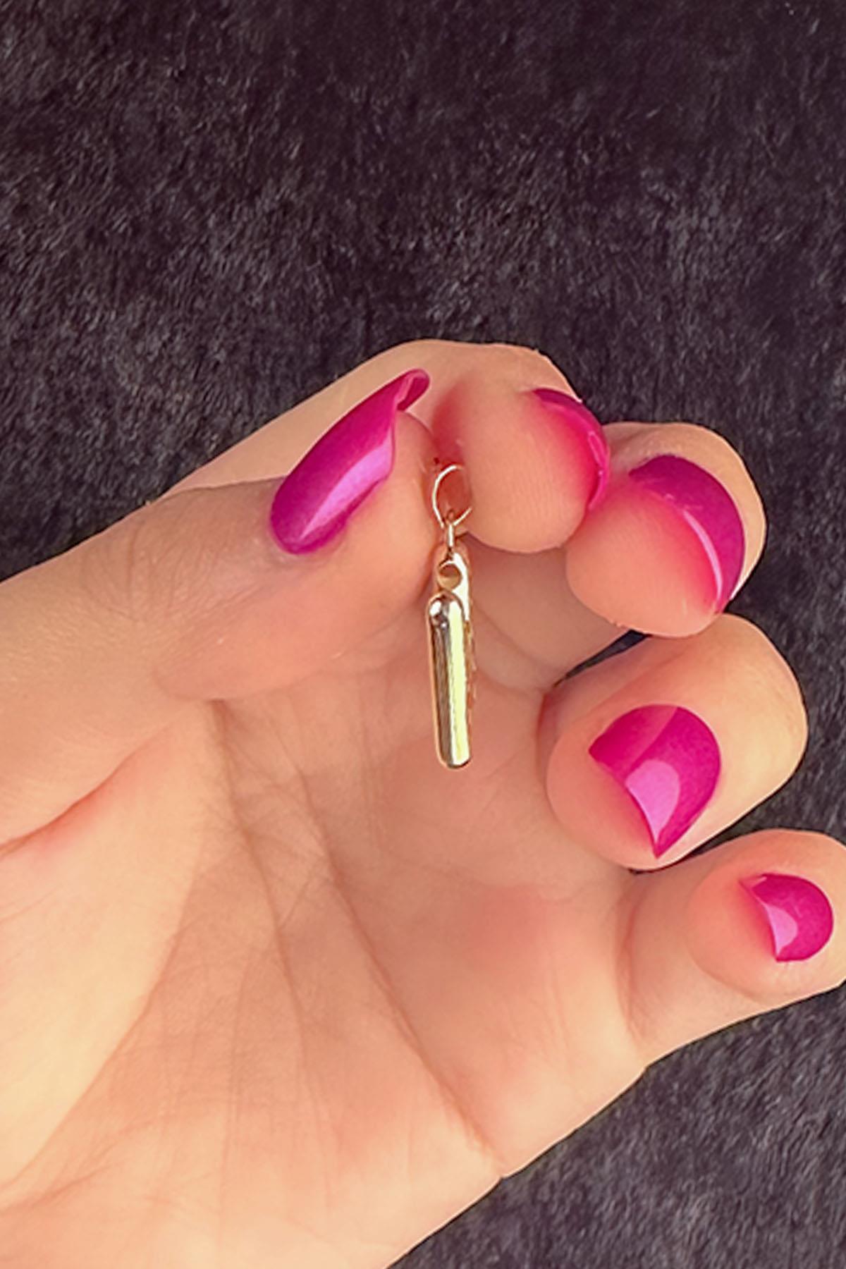 14K Gold H Letter Charm