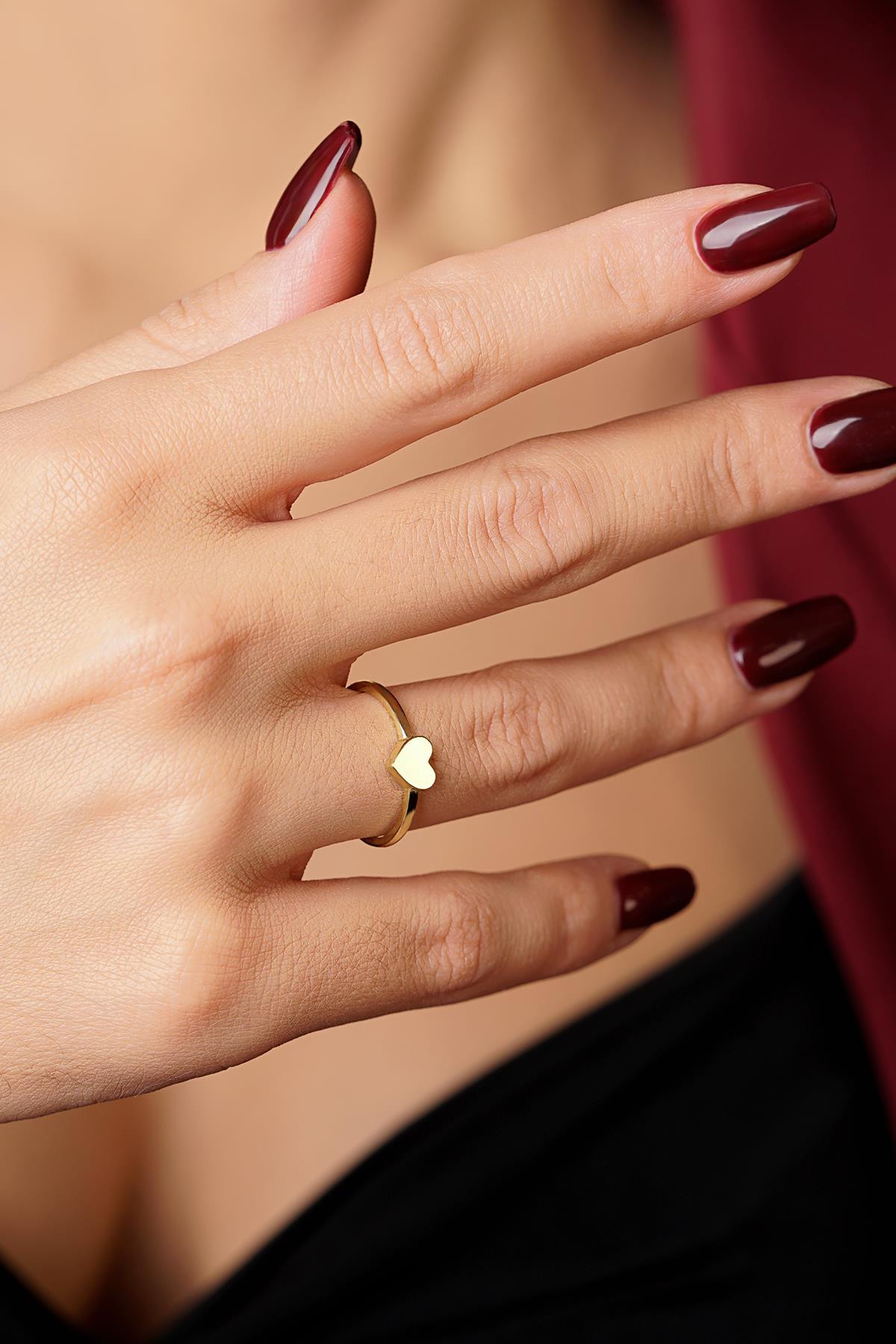 14K Gold Heart Ring