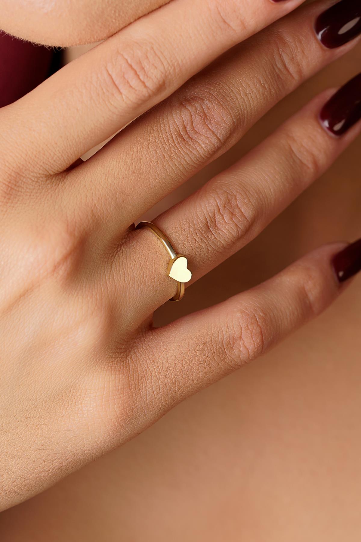 14K Gold Heart Ring