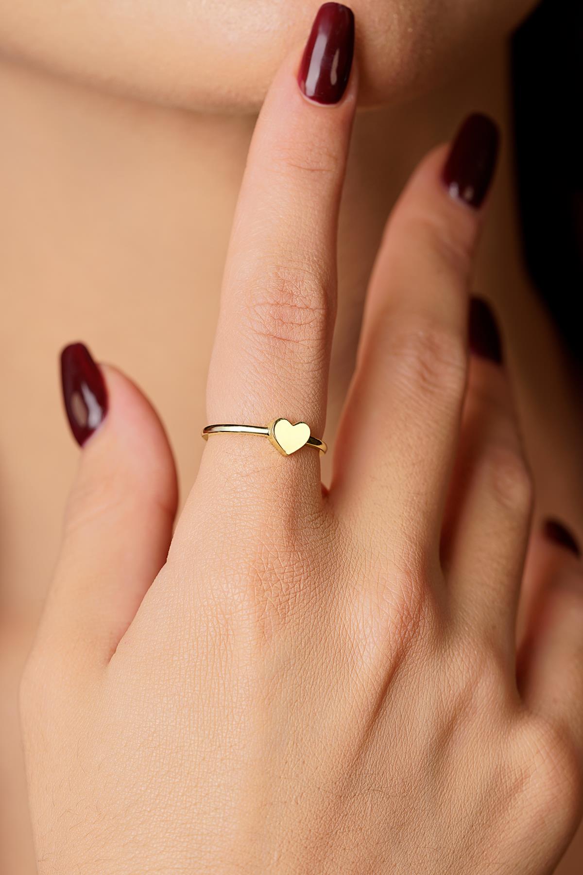 14K Gold Heart Ring