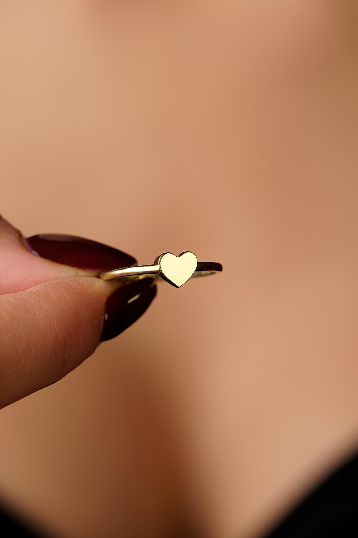 14K Gold Heart Ring