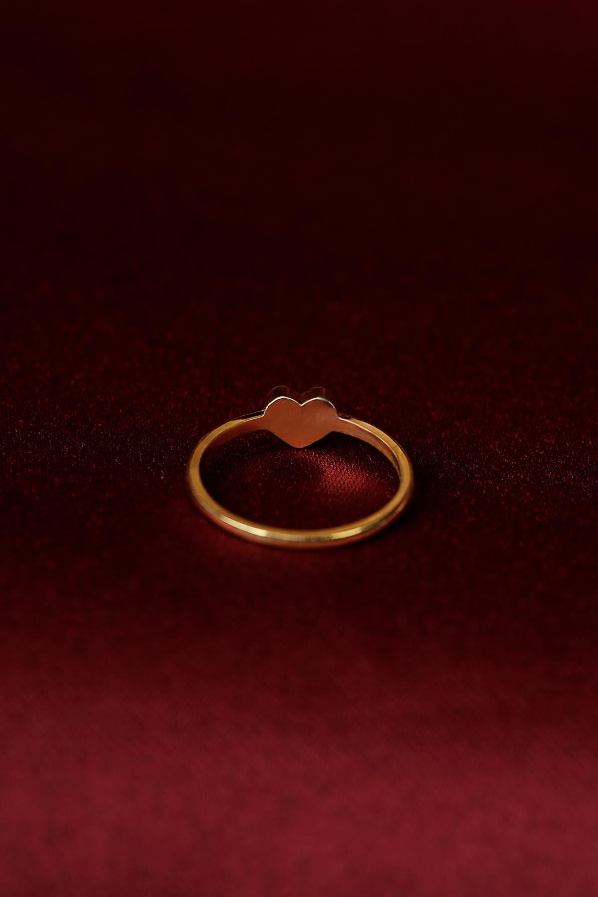 14K Gold Heart Ring