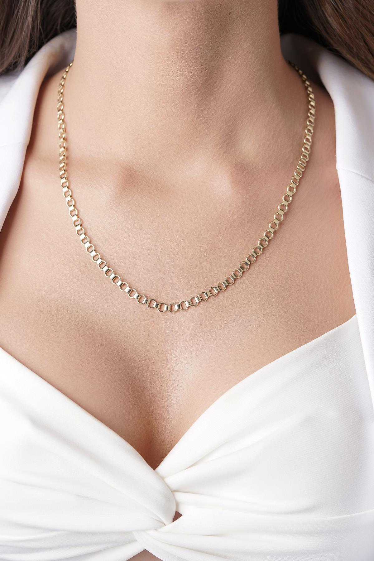 14K Gold Holder Chain Necklace