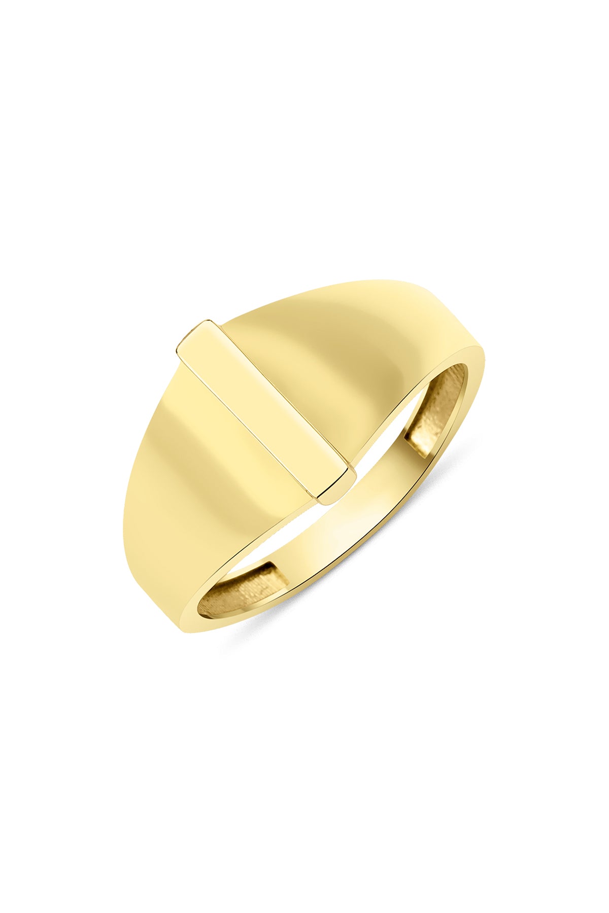 14k Gold I Initial Ring
