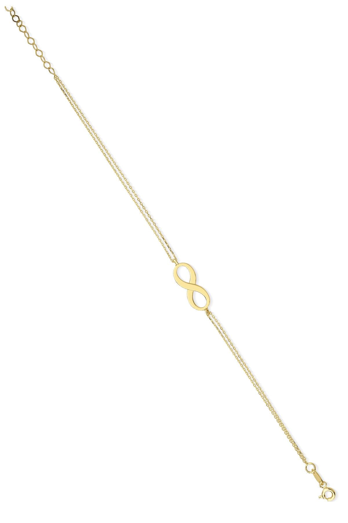 14K Gold İnfinity Bracelet