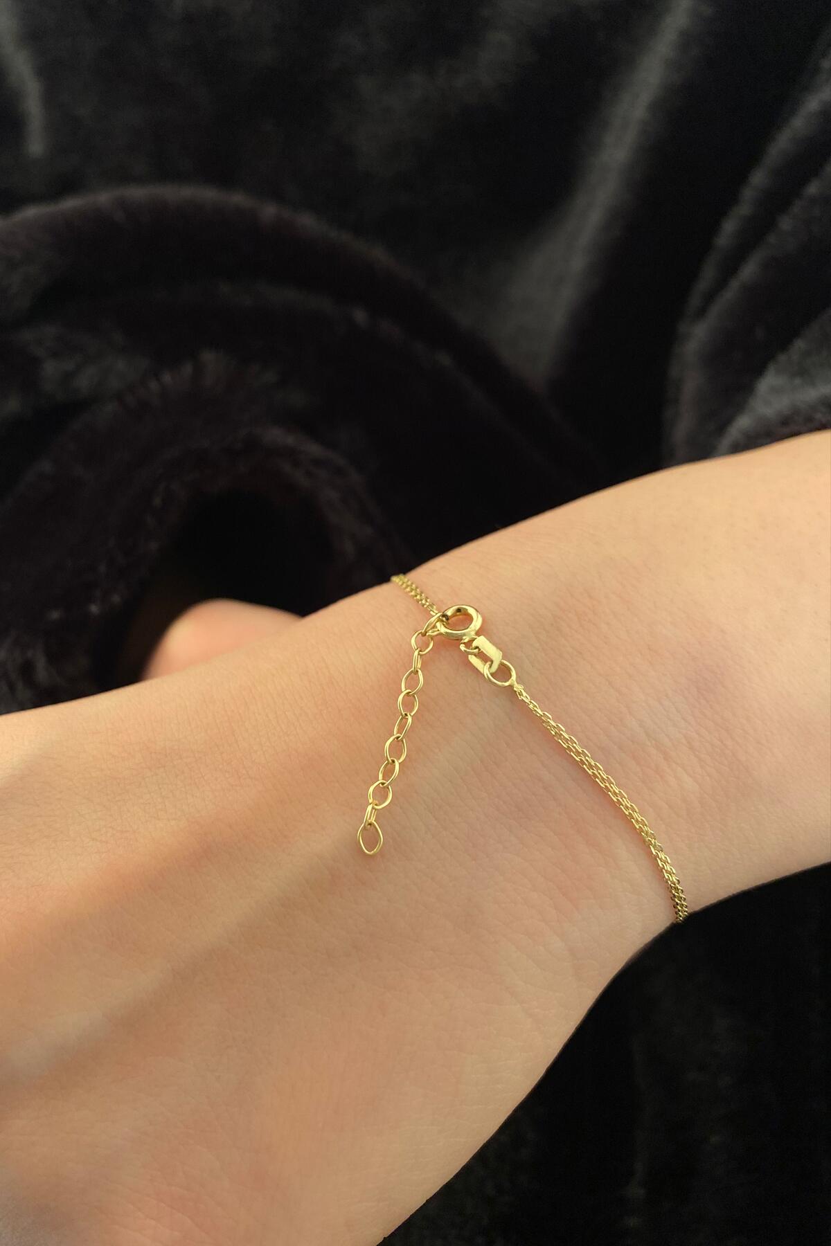 14K Gold infinity shape Bracelet