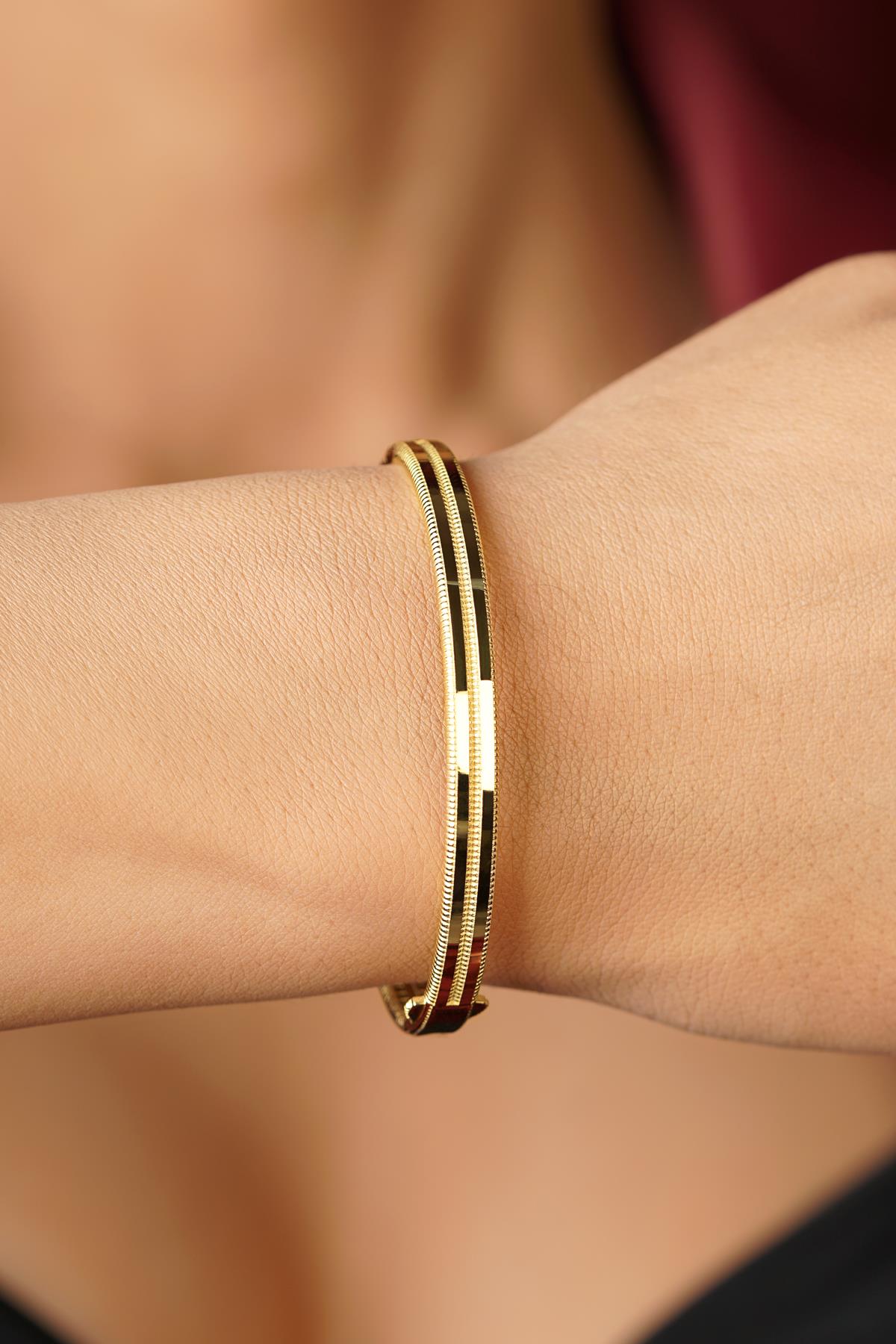 14K Gold Knot Ajda Cuff Bracelet