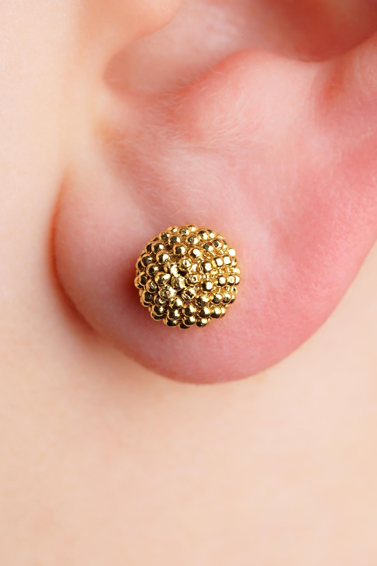 14K Gold Large Mars Men’s Earring