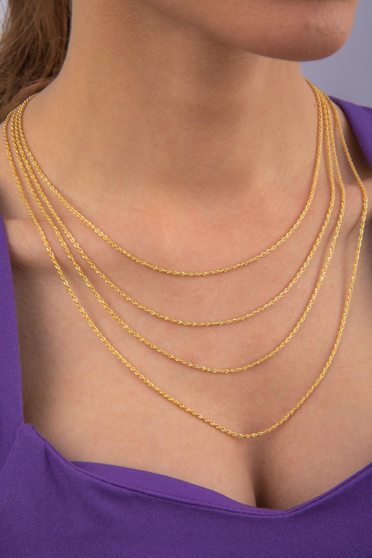 14K Gold Light Rope Chain  0.059 inch