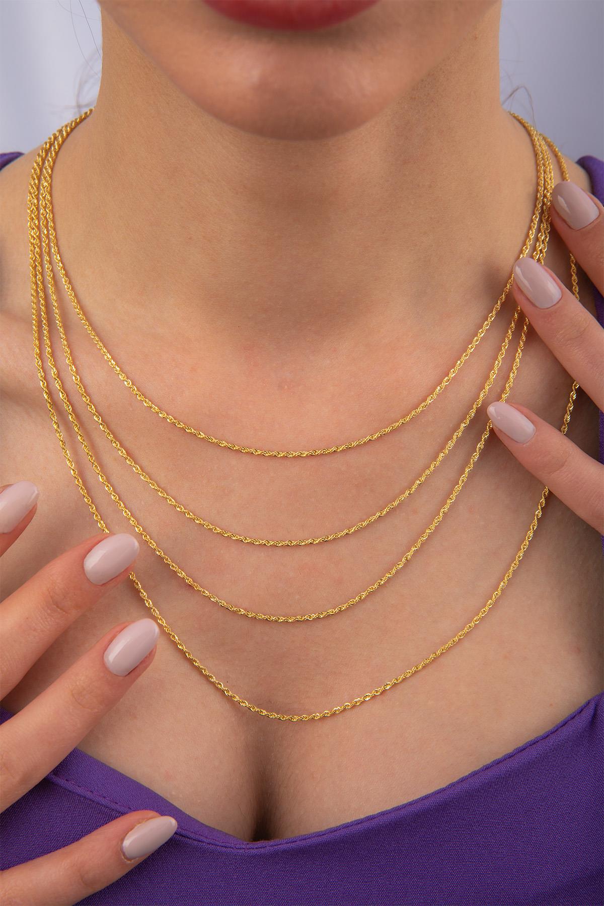 14K Gold Light Rope Chain  0.059 inch