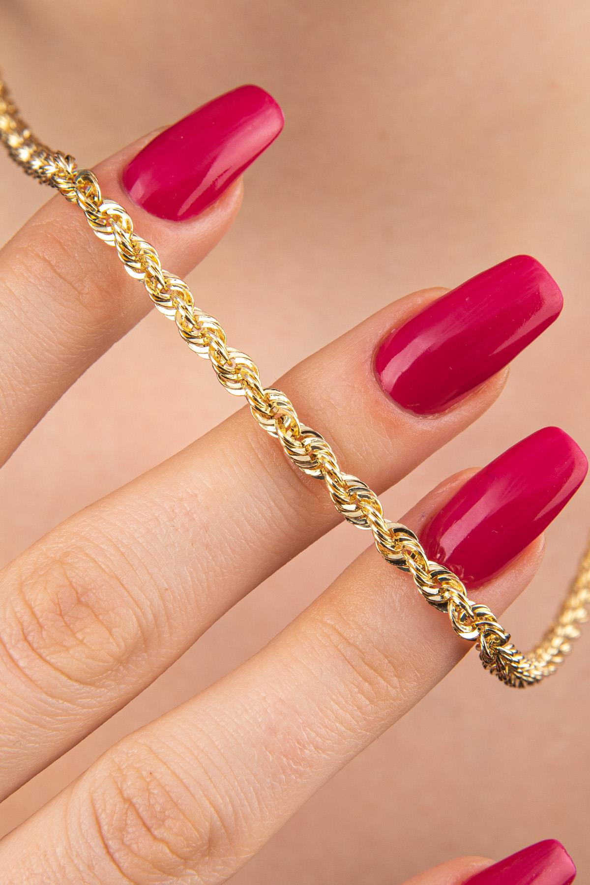 14K Gold Light Rope Chain  0.153 inch