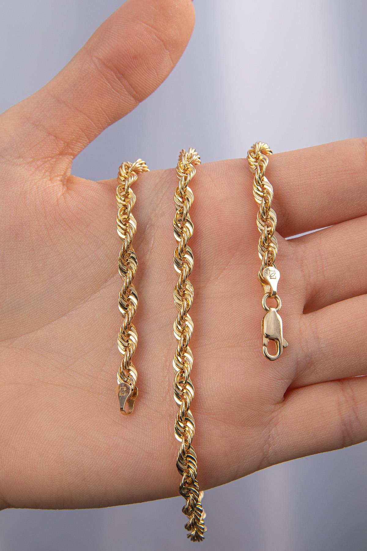 14K Gold Light Rope Chain  0.173 inch