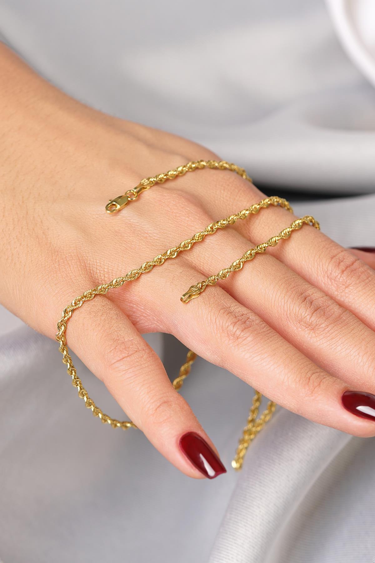 14K Gold Light Rope Chain