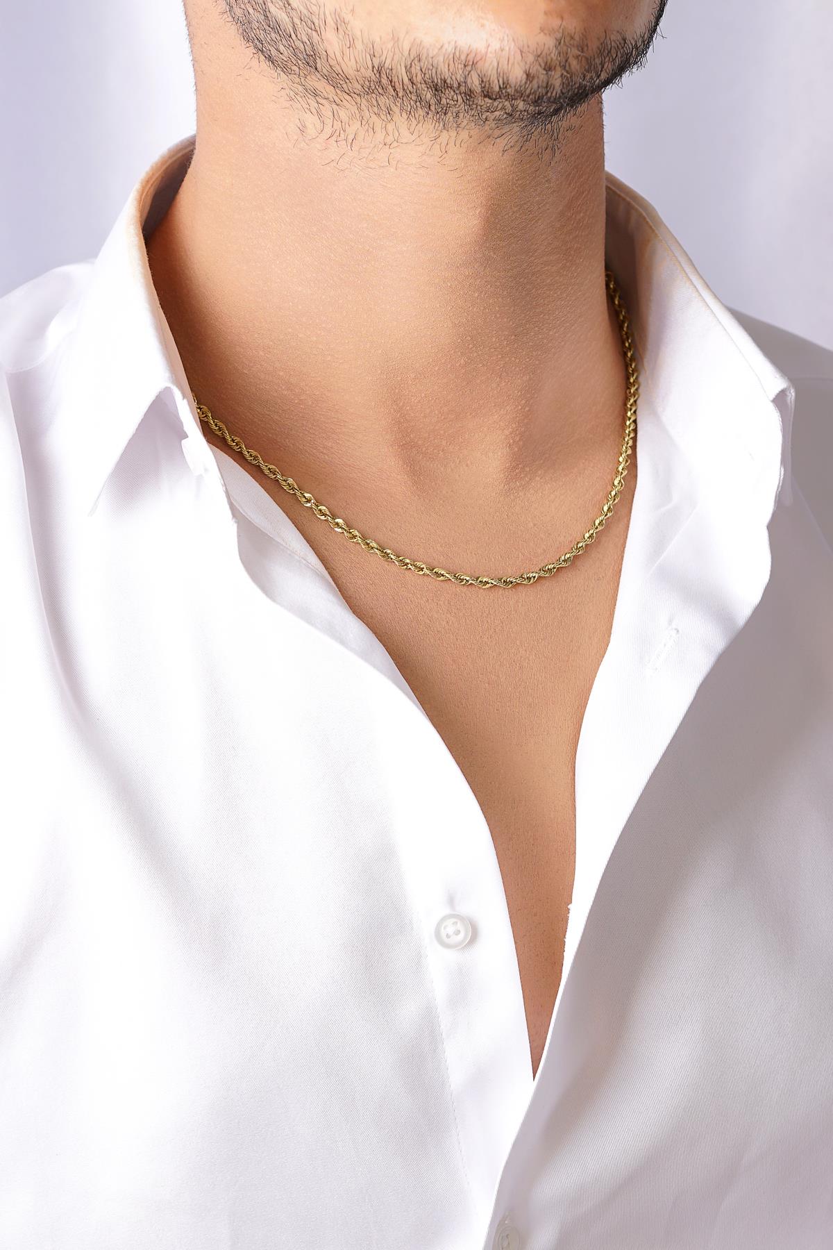 14K Gold Light Rope Chain