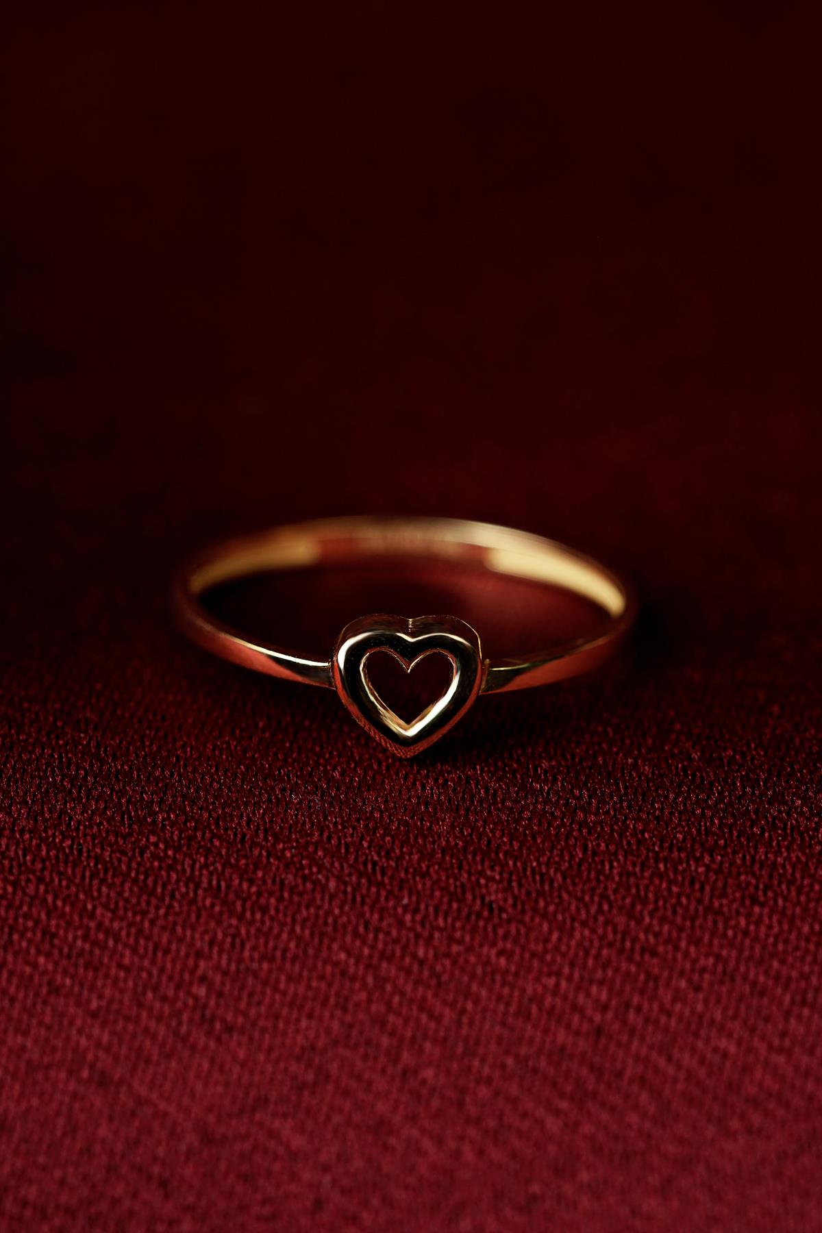 14K Gold Love Script Ring