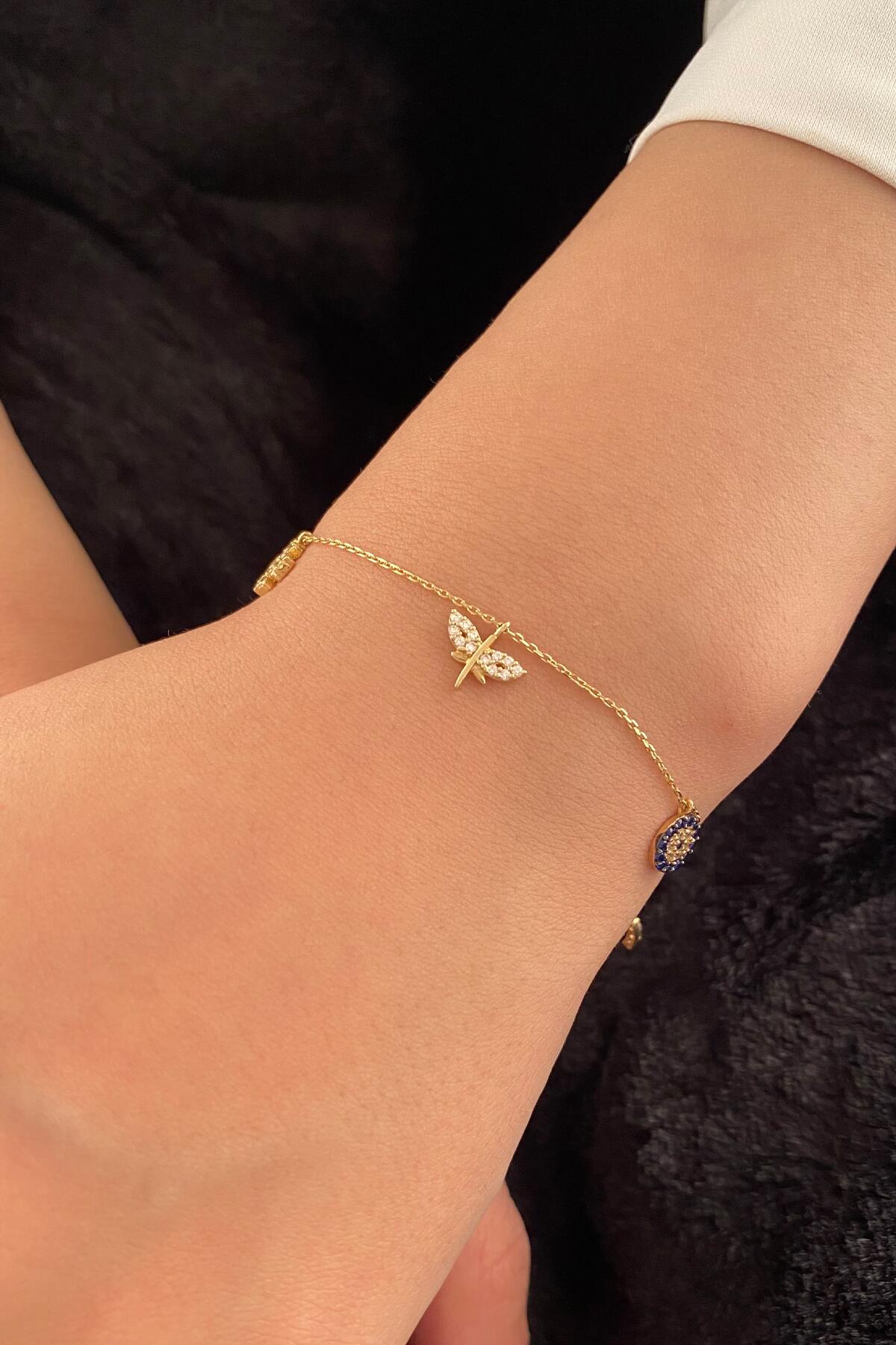 14K Gold Lucky Charm Bracelet
