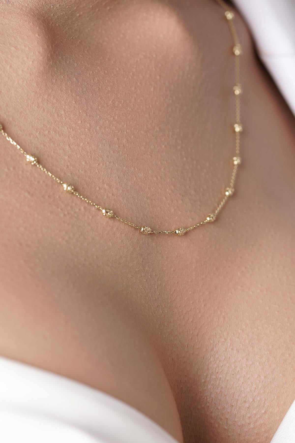 14K Gold Lumina Balls Chain