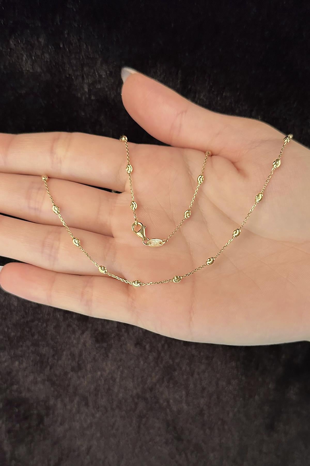 14K Gold Lumina Balls Chain