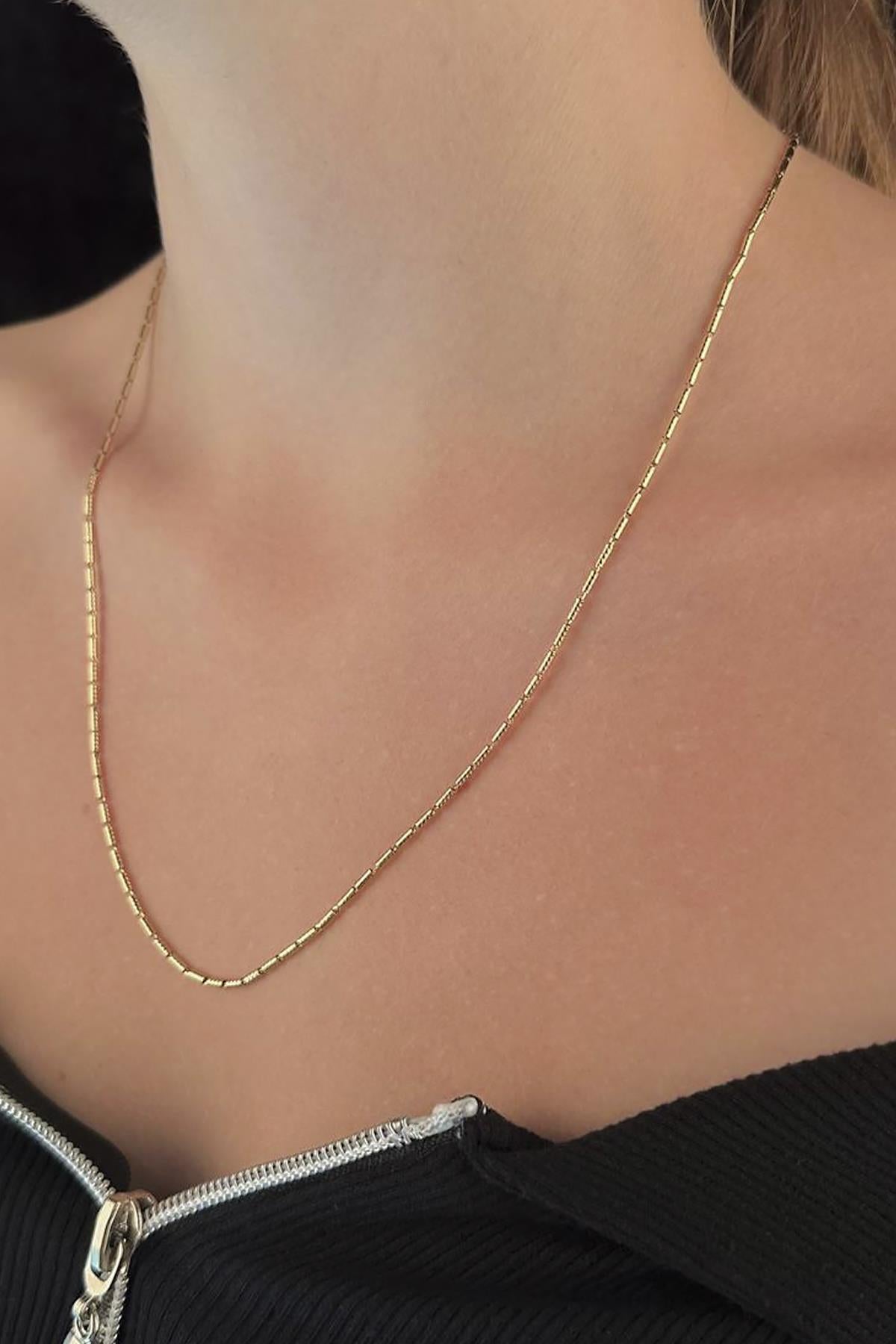 14K Gold Lumina Bars Chain