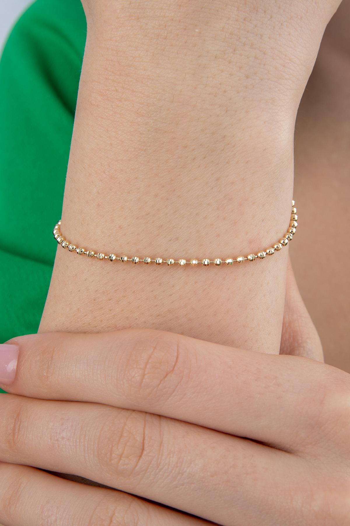 14K Gold Luna Bracelet