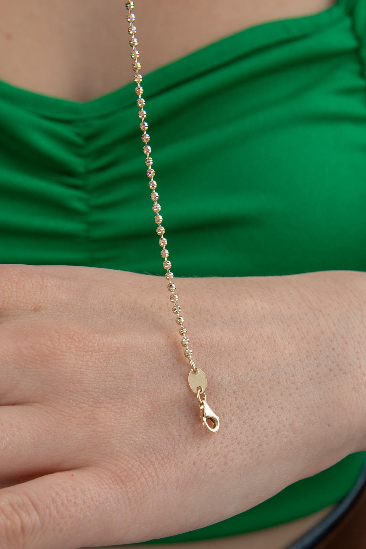 14K Gold Luna Bracelet
