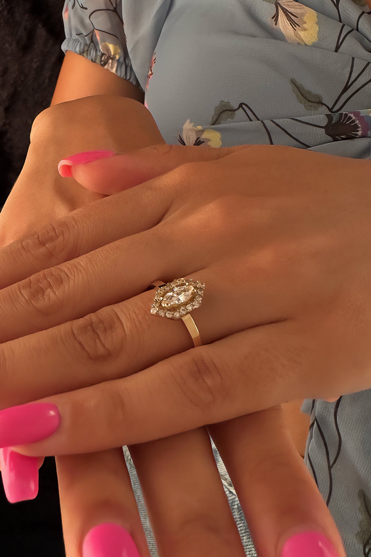 14K Gold Marqusie Baguette Ring